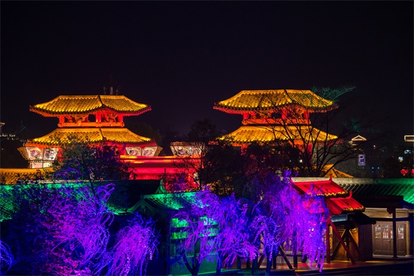 城市夜景灯光照明