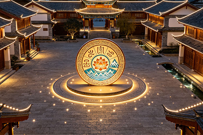 景区灯光亮化千城一面？用纳西东巴文化打造不一样的夜景