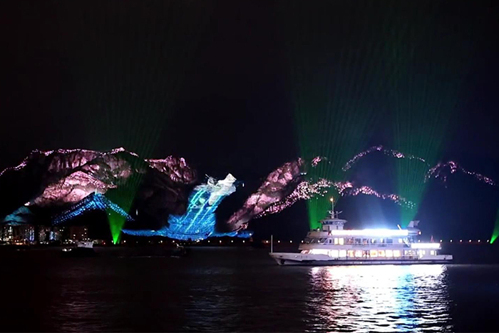 3D山体灯光亮化