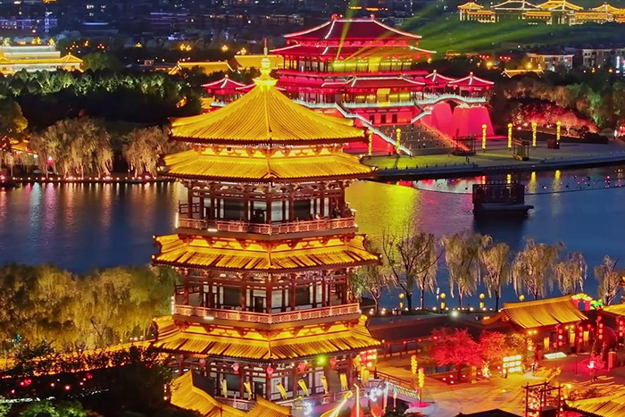 景区古建筑外墙灯光亮化