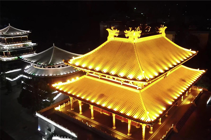 景区古建筑外墙亮化