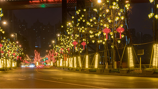 道路景观亮化一定要满足夜间的交通需求