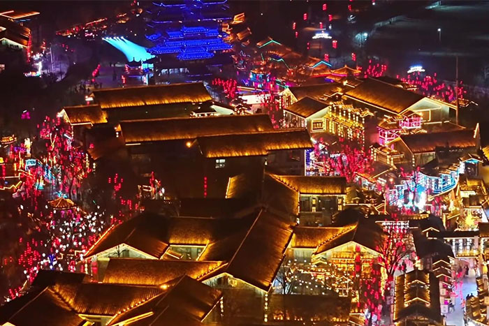 景区古建筑灯光亮化