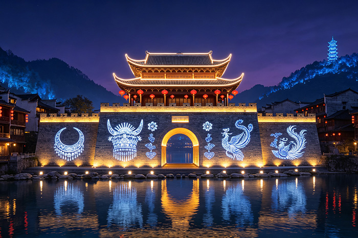 凤凰古城灯光亮化