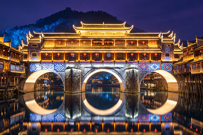 凤凰古城灯光亮化