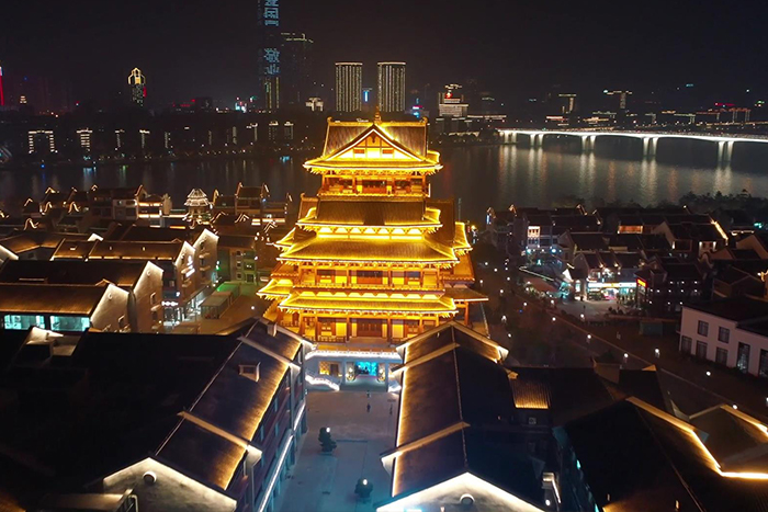 景区古建筑灯光亮化