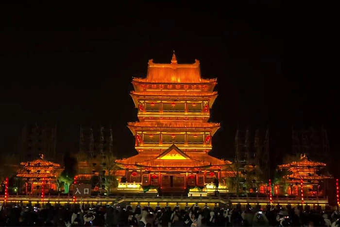 景区古建筑灯光亮化