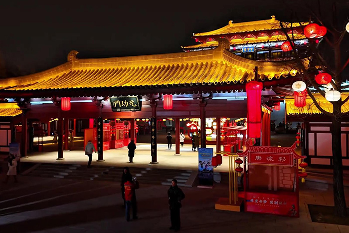 景区古建筑外墙亮化