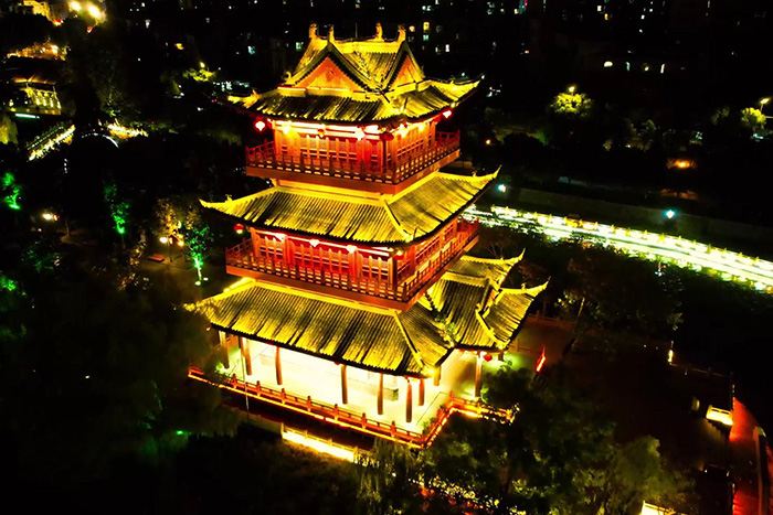 景区古建筑外墙亮化