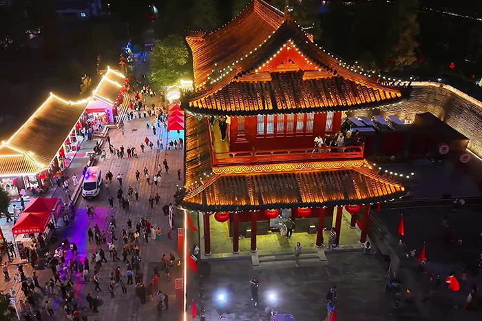景区古建筑外墙灯光亮化