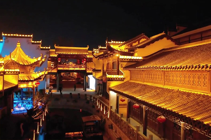 景区古建筑灯光亮化