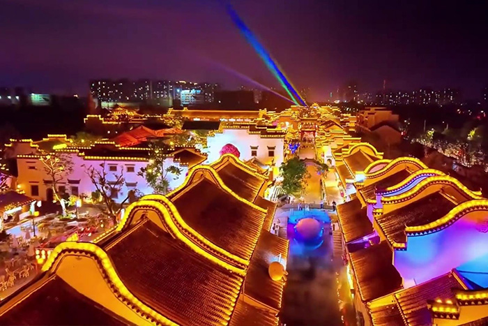 景区古建筑外墙亮化