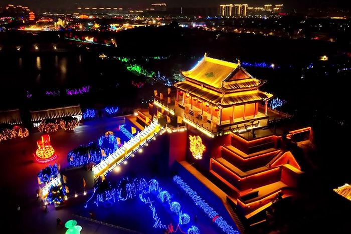 景区古建筑外墙亮化