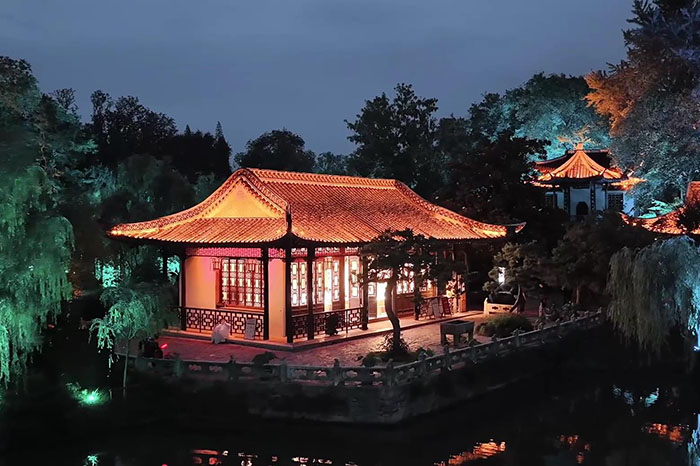 景区古建筑灯光亮化