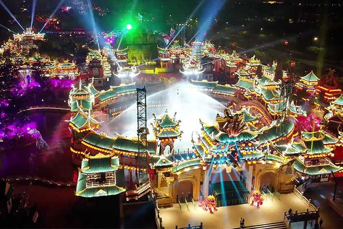 景区古建筑夜游亮化