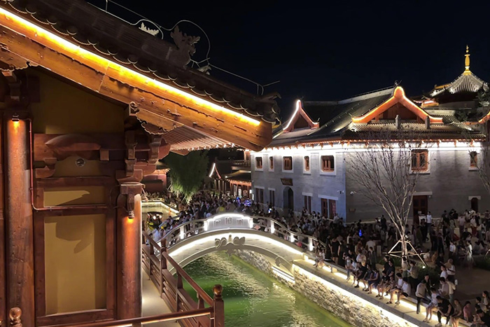 景区古建筑灯光亮化