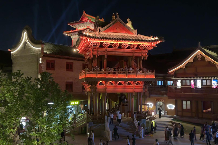 景区古建筑灯光亮化