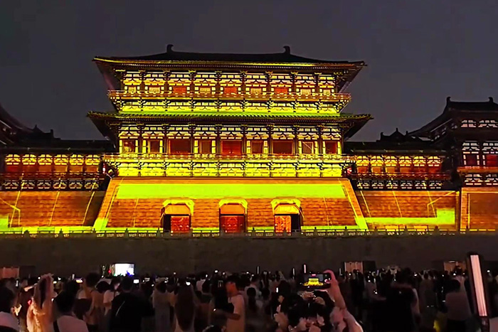 景区古建筑3D全息投影