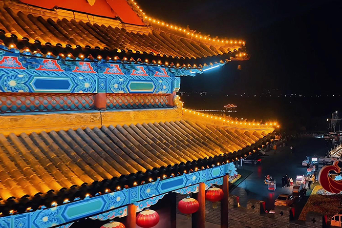 景区古建筑外墙亮化