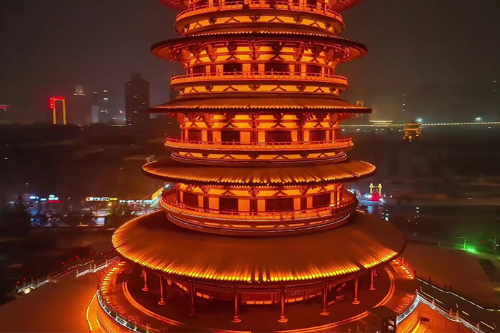 景区古建筑灯光亮化