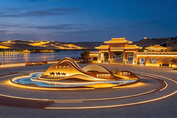 宁夏沙坡头夜景没特色？景区灯光亮化依托黄河文化，打造沙漠夜游IP