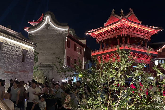 景区古建筑外墙亮化