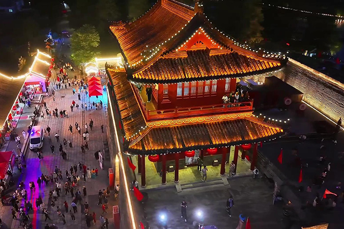 景区古建筑灯光亮化