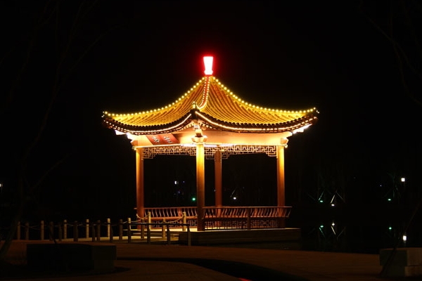 凉亭亮化-城市夜景的代表
