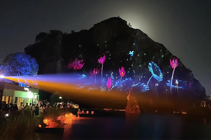 山体全息投影秀