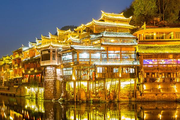 古建筑灯光
