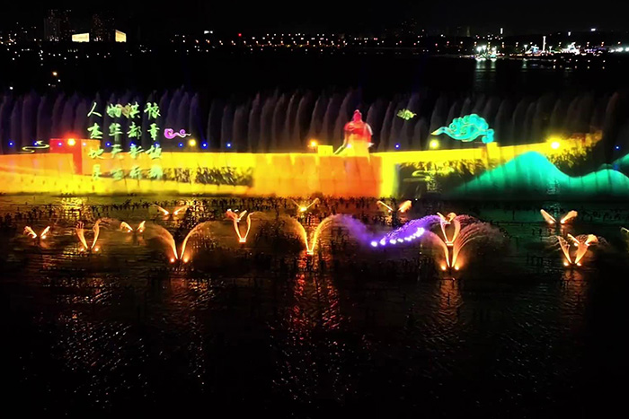 文旅景区水幕投影