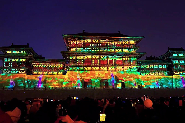 古建筑外墙3D全息投影