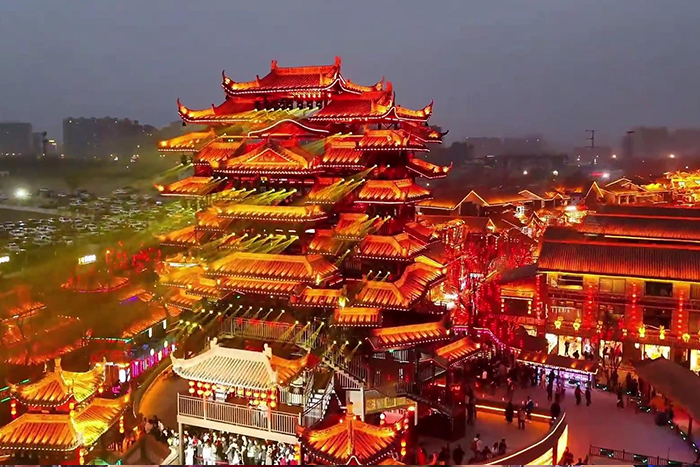 景区古建筑灯光亮化