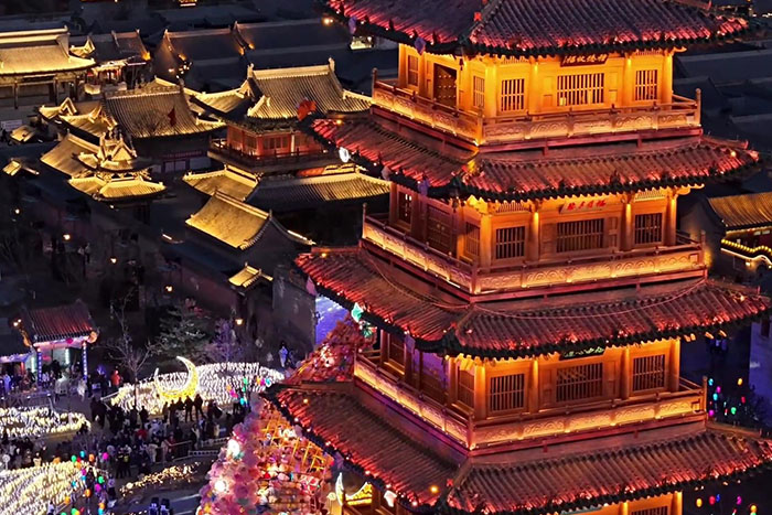 景区古建筑灯光亮化
